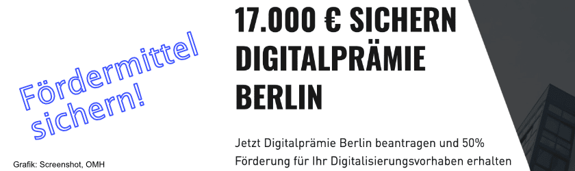 So hilft die Digitalprämie Berlin Unternehmen